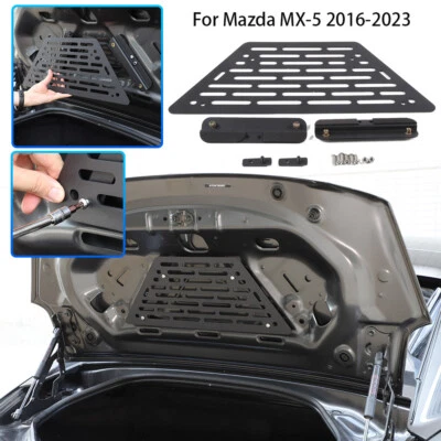 Cubierta de carga de panel Molle de almacenamiento de puerta trasera de aluminio para Mazda MX-5 Miata 2016-2023 Foto 1 de 4