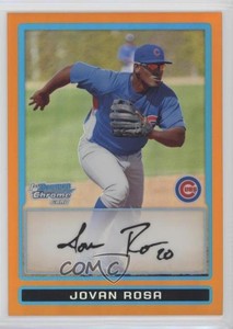 2009 Bowman Chrome Prospects Orange Refractor /25 Jovan Rosa #BCP182