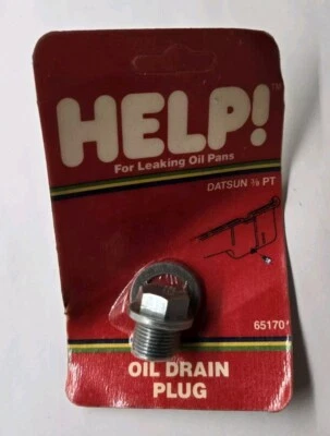 Tapón de drenaje de aceite Dorman Help 65170 - M16,4-1,33 x 17 mm para Datsun Nissan 1971-86 Foto 1 de 2