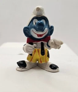 Smurfs Clown Smurf #20033 Circus Vintage Peyo Schleich PVC Figurine 1978 - Picture 1 of 12