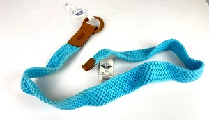 Dockers Light Turquoise Women's Belt Braided - Picture 1 of 4