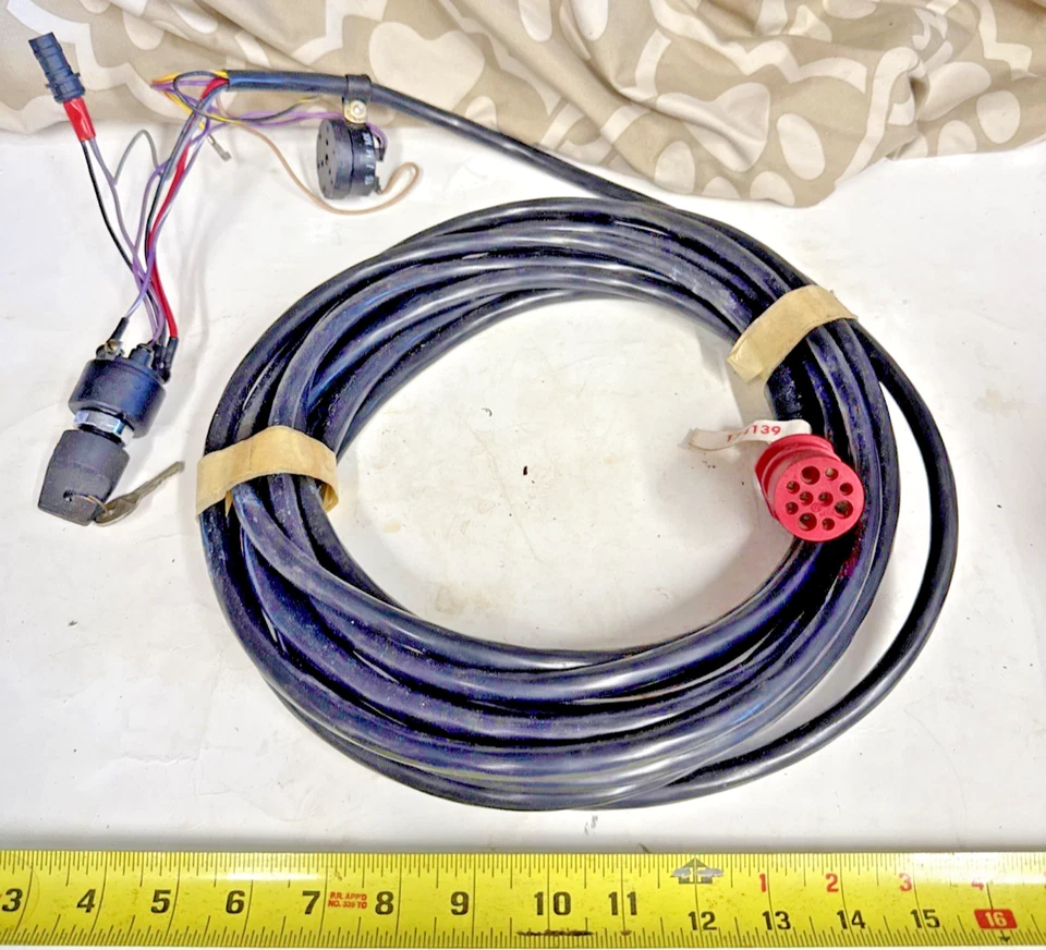 Johnson Evinrude OMC 1983-1989 Cable 28' 120to200HP Red plug Ignition SW OEMBoat - Image 1 of 4