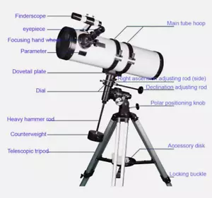 Newton 114/130/150EQ Reflector Astronomical Telescope Deep space observation - Picture 1 of 43
