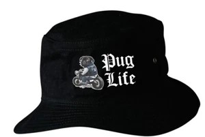 Cute Funny Pug life Pug dog design Bucket Hat small / medium - Picture 1 of 3