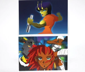 2 Cards - BATTLESEED & BRUCE FLEAN Othervision.com - MaxRacks postcards Anime - Imagen 1 de 5
