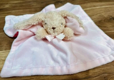 MTY Walmart Rosa Conejo Conejo Pascua Sonajero Manta de Seguridad Lovey Peluche Satinado Foto 1 de 4