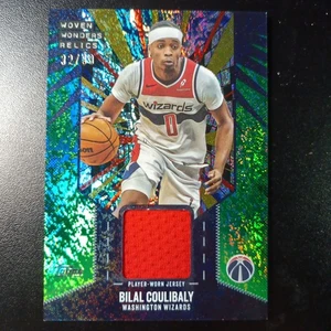 /99 Topps Basketball 2025-26 Card Bilal Coulibaly Jersey Patch Relic Green Prizm - Picture 1 of 16