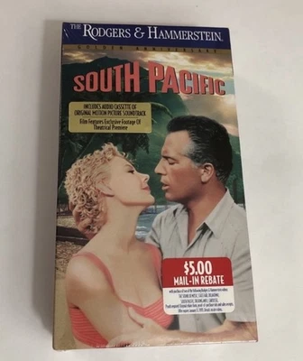 South Pacific VHS Tape New Sealed Audio Cassette Soundtrack Vintage - Image 1 of 4