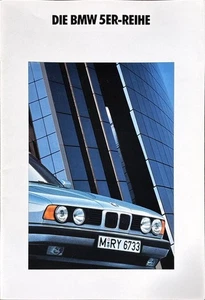 BMW 5er Limousine Prospekt Brochure Depliant 2 1990 - Picture 1 of 1