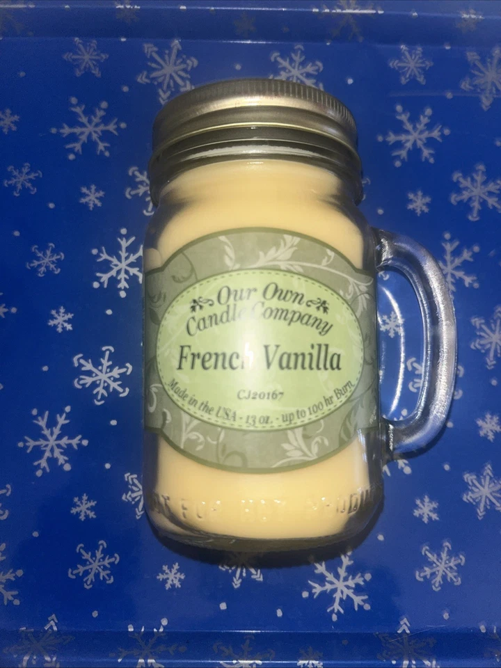 Vainilla francesa 13 oz. Vela Mason Jar de Our Own Candle Company Foto 1 de 1
