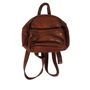 Zaino da donna Madewell in pelle marrone boho indie sleaze festival borsa da viaggio - Foto 1 di 9