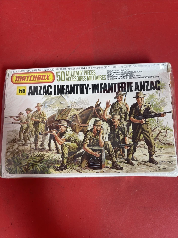Matchbox Anzac Infantry Military Army Figure 1/76 Plastic Model Kit New P-5008 - Image 1 of 4