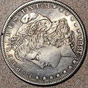 1880 S BU UNCIRCULATED MORGAN SILVER DOLLAR - Picture 1 of 17