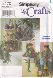 Simplicity Crafts Pattern 8170 26" Frogs and Clothes Sunrise Designs New/Uncut - Picture 1 of 2