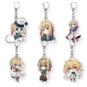 Anime Llavero Violeta Evergarden Chibi Figuras Acrílico - Imagen 1 de 7