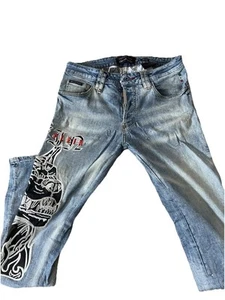 Phillipe Plein Authentic original Men’s Jeans Size 31 Super Straight Cut Bulldog - Picture 1 of 9