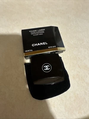 CHANEL POUDRE LUMIERE #10 IVORY GOLD ILLUMINATING HIGHLIGHTING POWDER 0.3OZ NEW - Image 1 of 3
