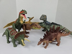 Jurrasic World Primal Attack Pal Dinosaurio Rugiente Lote De 7 Juguete 12" Largo LEER - Imagen 1 de 20