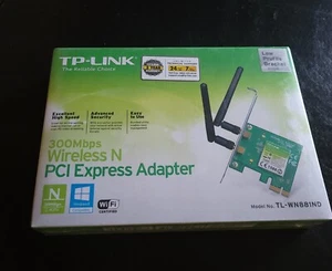 NEW TP-Link TL-WN881ND 300Mbps Wireless N PCI Express Adapter  - Picture 1 of 5