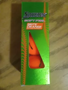Srixon Soft Feel 13 Brite Orange Golfbälle 1 Seeve (3 Bälle) 2023 - Bild 1 von 2