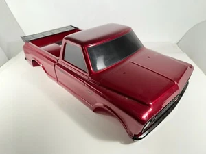 USED: TRAXXAS DRAG SLASH CHEVROLET STREET TRUCK BODY - CHEVY C10 RACE RED - Picture 1 of 16