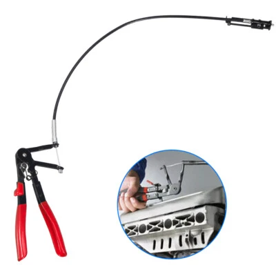 24" Radiator Brake Fuel Oil Removal Tool Flexible Lock Hose Clip Clamp Plier NEW - Image 1 of 4