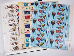 3 US Full Sheets of 50 & 40 MNH 1633 2032 2286 Wildlife Flags Balloons sja - Picture 1 of 4