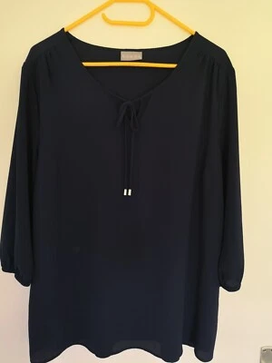 Pullover Damen 44 Lang blau von Canda  - Bild 1 von 4