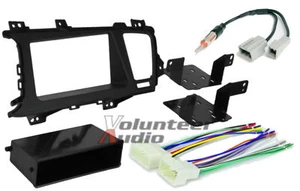 Car Radio Stereo CD Player Dash Install Mounting Trim Bezel Panel Kit + Harness - Picture 1 of 4