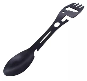Multi use Spoon and Fork Bushcraft Picnic Festival Spork For Camping Survival - Picture 1 of 3