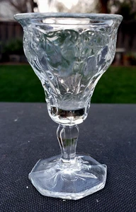McKee Crystal Rock Crystal Stemware 1 oz. Cordial 3" Tall - Picture 1 of 6