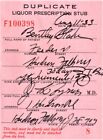 Prohibition Whisky Prescription Doctor Stub Bar Bentley Blake NY 8/11 1933