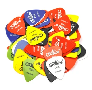 100Pcs Alice 0.81mm ABS Smooth Guitar Picks Plectrum For Acoustic Guitar - Picture 1 of 3