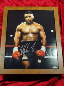 Fotografía enmarcada autografiada de Mike Tyson certificada auténtica 16x20" - Imagen 1 de 6