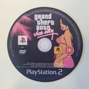 Custom Grand Theft Auto Vice City 25cm Nowość Gaming Mouse Mata PS2 Game Disc - Zdjęcie 1 z 5