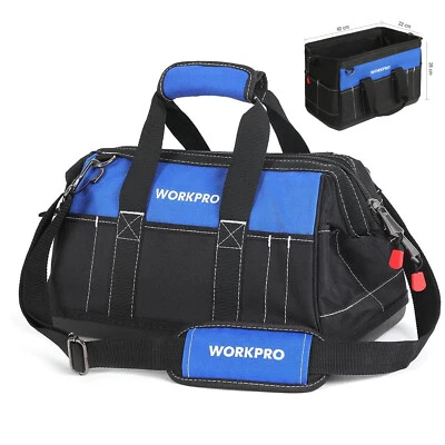 WORKPRO Wide Mouth Tool Bag with Water Proof Molded Base 16-inch - image 1 of 4