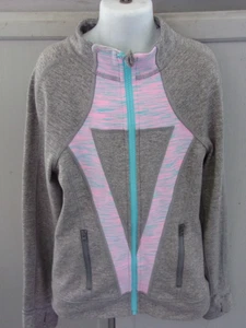 Ivivva Girls size 12 Perfect Your Practice Jacket Full Zip Thumbholes Lululemon - Picture 1 of 9