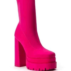 AZALEA WANG " THE ULTIMATE MONARCH MONOCHROME " PINK CHUNKY BOOTIE (Brand new) - Picture 1 of 3