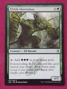 Magic The Gathering MASTERS 25 ELVISH ABERRATION green card MTG - Picture 1 of 2