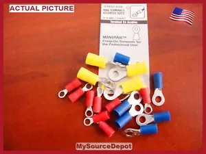 CALTERM PACK, 18 PIECES,ASSORTED TERMINALS 20-10 GAUGE - Foto 1 di 4