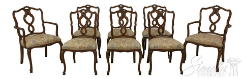 L58605EC: Set of 8 French Newly Upholstered Dining Room Chairs Cover