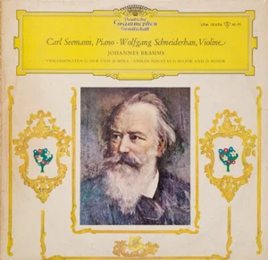 SEEMANN - SCHNEIDERHAN - BRAHMS - VIOLINSONATEN - DG MONO LP 1962 - Bild 1 von 3