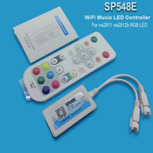 SP548E Wi-Fi+Bluetooth Music Pixel LED Smart Controller for WS2811 WS2812B LED - Picture 1 of 13
