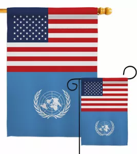 Vereinte Nationen Freundschaft Garten Flagge Verein Organisation Hof Haus Banner - Bild 1 von 19