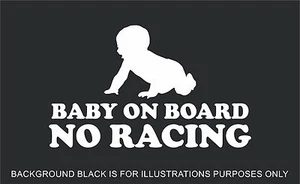 Baby on Board Car Van Vinyl Sticker Decal - Choice of Colors - 14 Colors - Picture 1 of 15