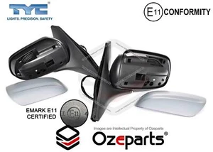Set Pair LH+RH Electric Door Mirror Prime For Mazda BJ 323 Protege Astina 98~03 - Picture 1 of 6