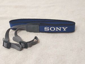 SONY camera camcorder strap Blue with Name 