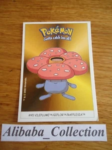 POKEMON dunkin boomer trading card sticker 2000 Carte # 45 GIFLOR RAFFLESIA - Picture 1 of 1