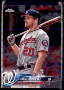 2018 Topps Chrome Daniel Murphy Washington Nationals #196 4 Card Lot - Picture 1 of 2