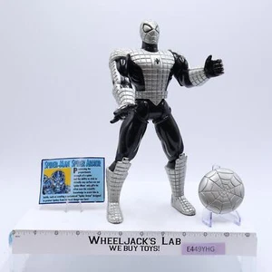 Sider-Man Spider Armor Deluxe Ed. 10" BLACK COMPLETE 1996 Marvel ToyBiz Figure - Picture 1 of 5